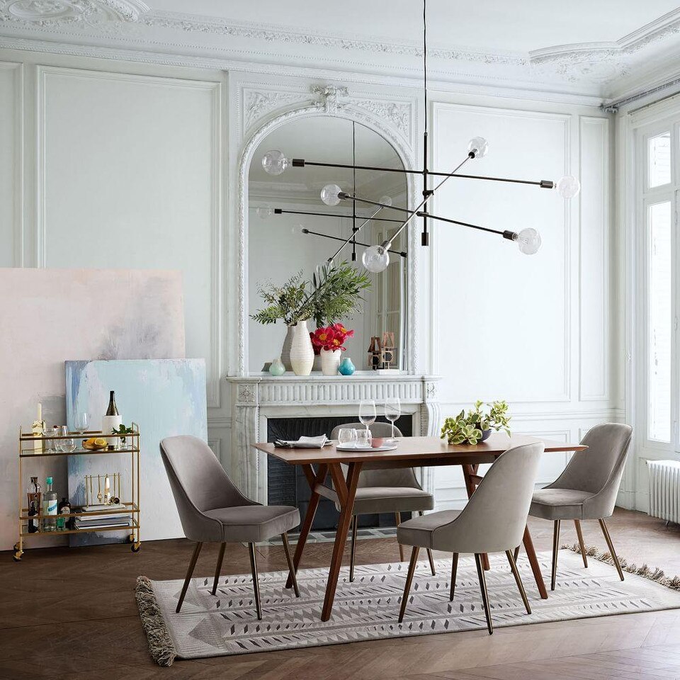 Mid-Century Expandable Dining Table - Walnut | west elm Australia
